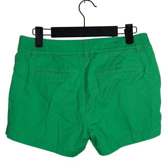 J. Crew Classic Mid Rise Chino Lightweight Shorts Pockets Belt Loops 0 Green - Picture 13 of 15